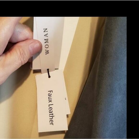 CHELSEA and Theodore faux‎ leather floral jacket oversized coat plus size new!!! - Picture 11 of 16